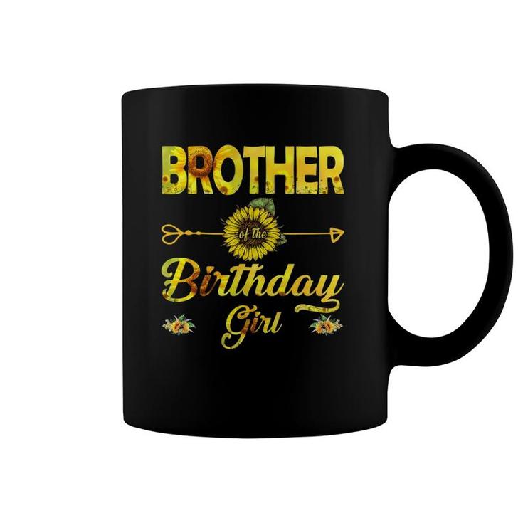 Brother Of The Birthday Girl Sunflower Gifts Coffee Mug