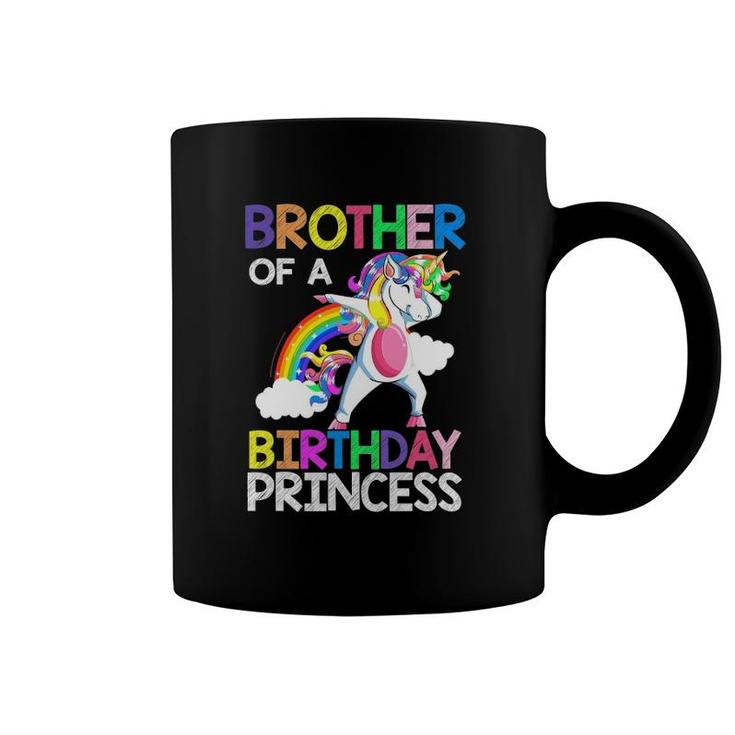 Brother Of The Birthday Princess Unicorn Rainbow Gifts Coffee Mug