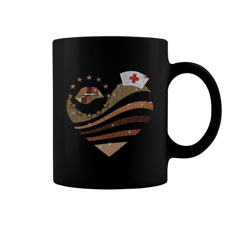 Brown Heart Coffee Mug