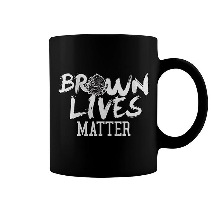 Brown Lives Matter Mexico Mexican Brown Pride Aztec Eagle Warrior Cholo Coffee Mug