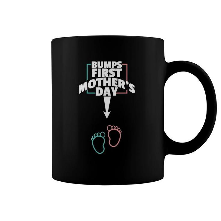 Bumps First Mother's Day  Pregnant Mom Expecting Baby Coffee Mug