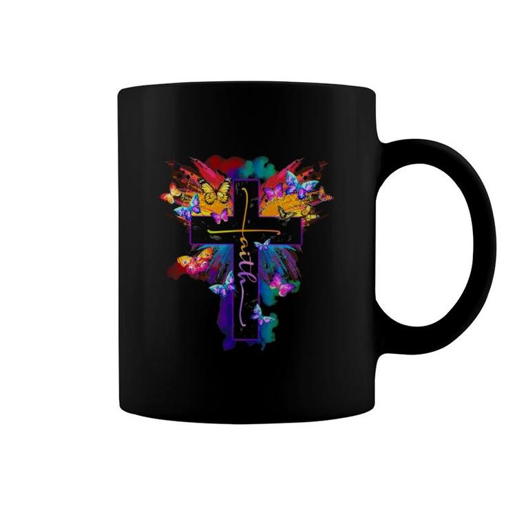 Butterfly Cross Coffee Mug