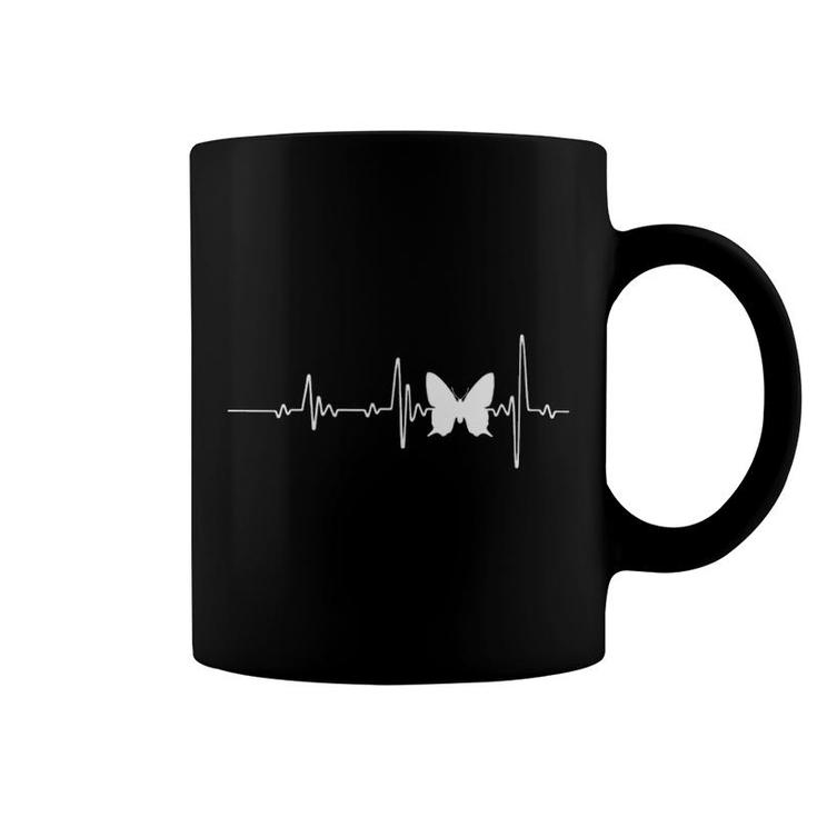 Butterfly Heartbeat Coffee Mug