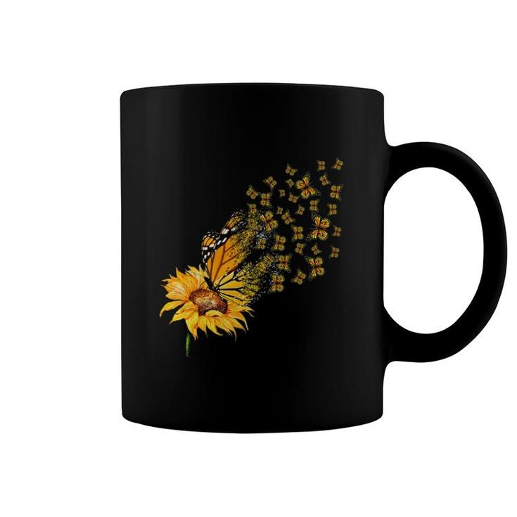 Butterfly Sunflower Coffee Mug
