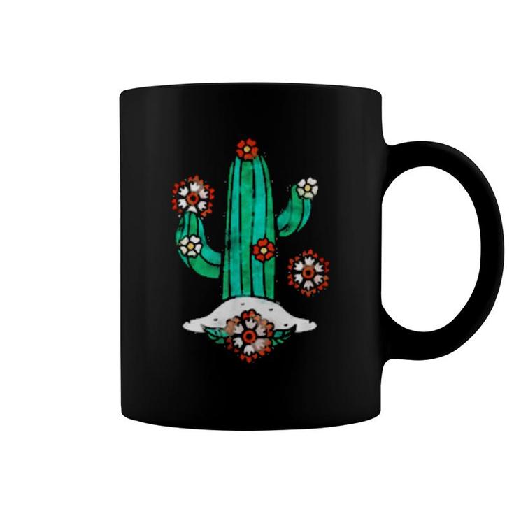 Camping Cactus Outdoor Coffee Mug