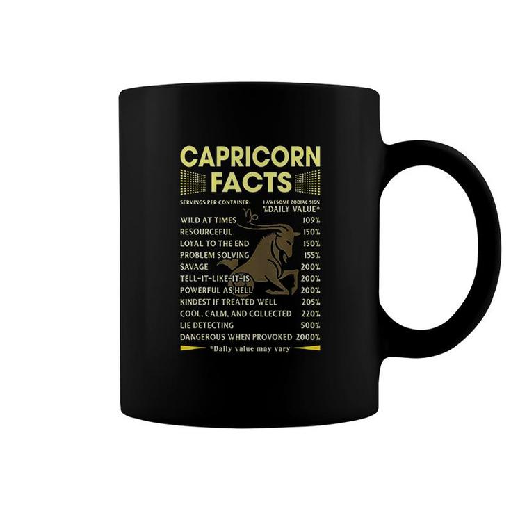 Capricorn Facts Zodiac Coffee Mug