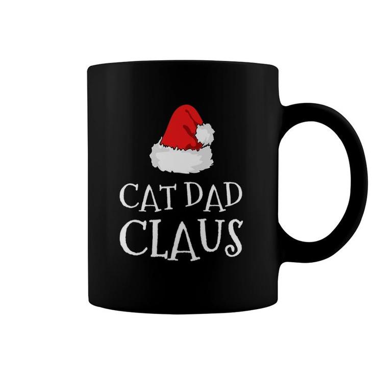 Cat Dad Claus Christmas Hat Family Group Matching Pajama Coffee Mug