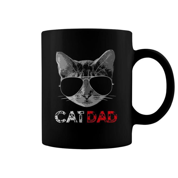 Cat Dad  Father's Day Gift For Cat Lovers Coffee Mug