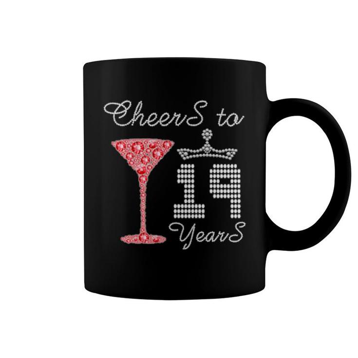 Cheers To 19 Years 19Th Birthday Party Outfit Born In 2002  Coffee Mug