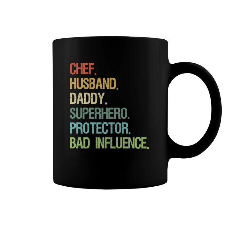 Chef Husband Daddy Superhero Protector Dad  Coffee Mug