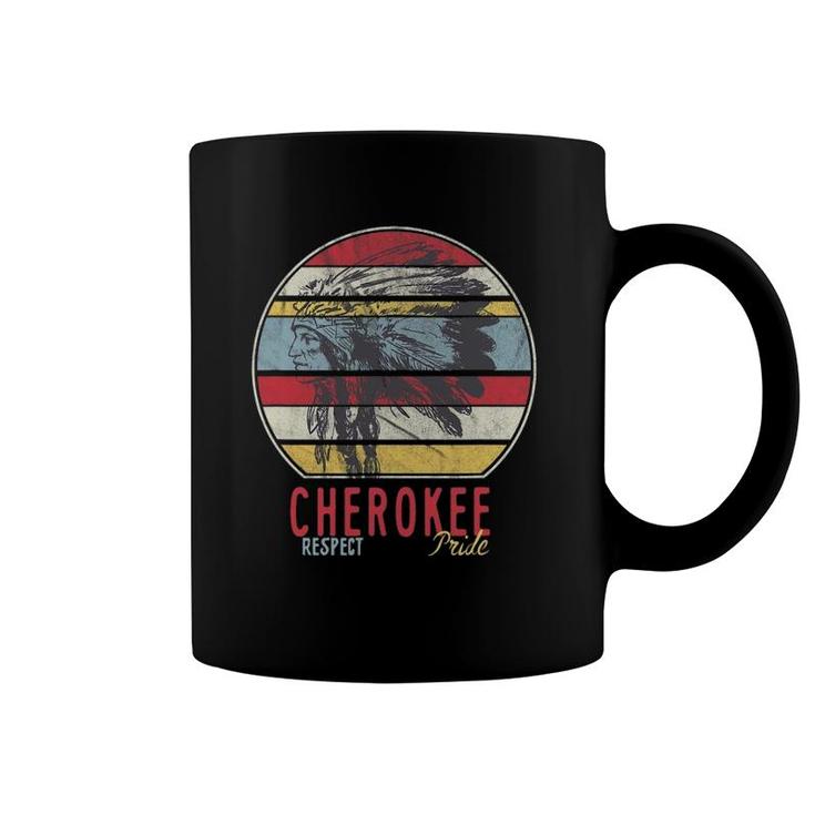Cherokee Native American Indian Tribe Respect Pride Retro Coffee Mug