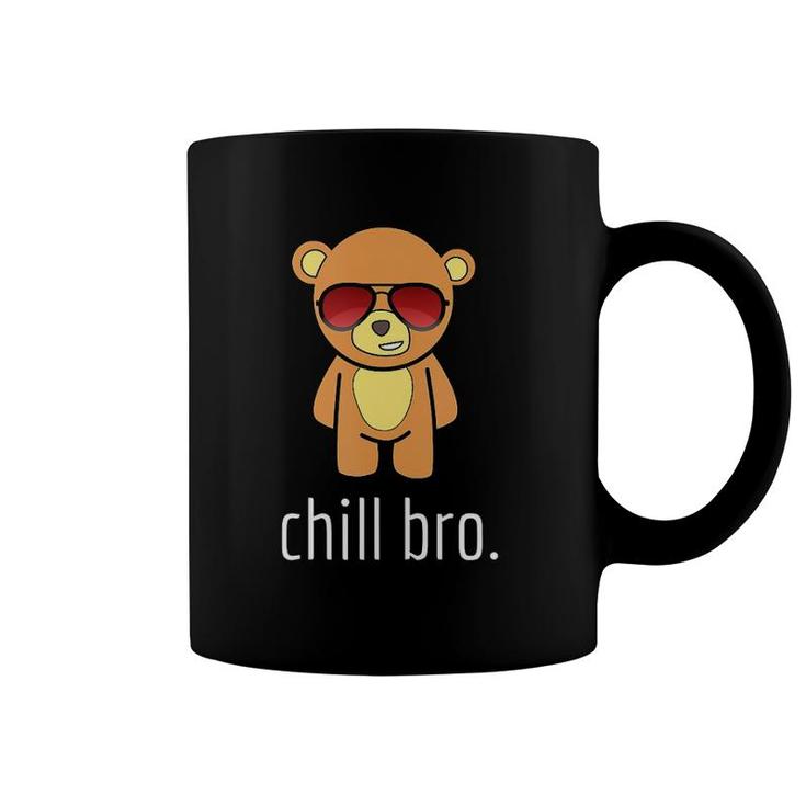 Chill Bro Funny Teddy Bear  Coffee Mug