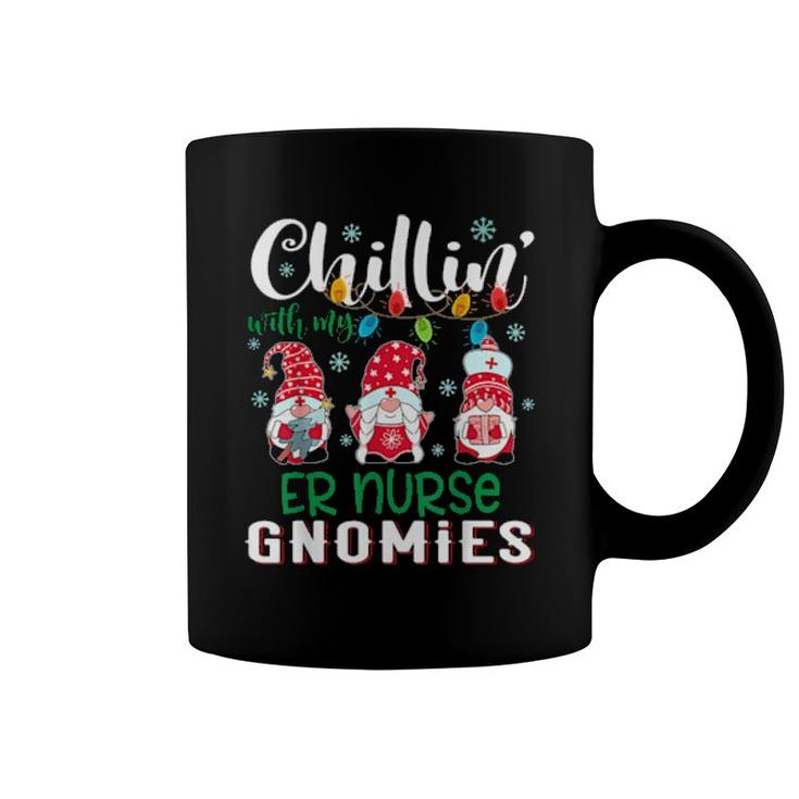 Chillin With My Er Nurse Gnomies Xmas Light Christmas Nurse Coffee Mug