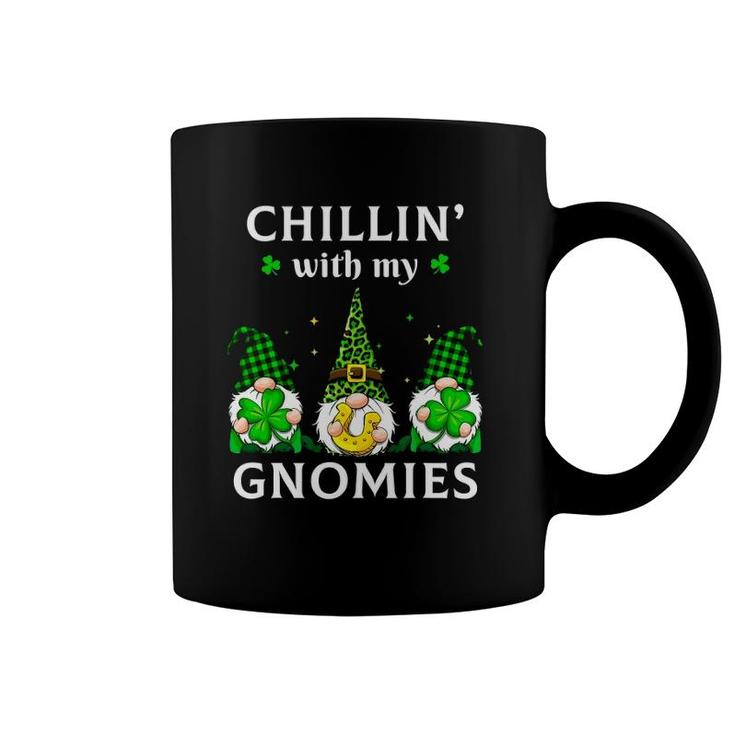 Chillin' With My Gnomies St Patrick's Day Gnome Shamrock Irish Coffee Mug