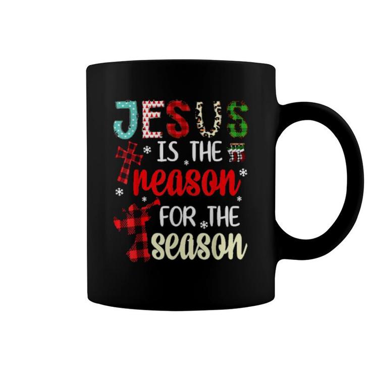 Christian Jesus The Reason Christmas Pajamas  Coffee Mug