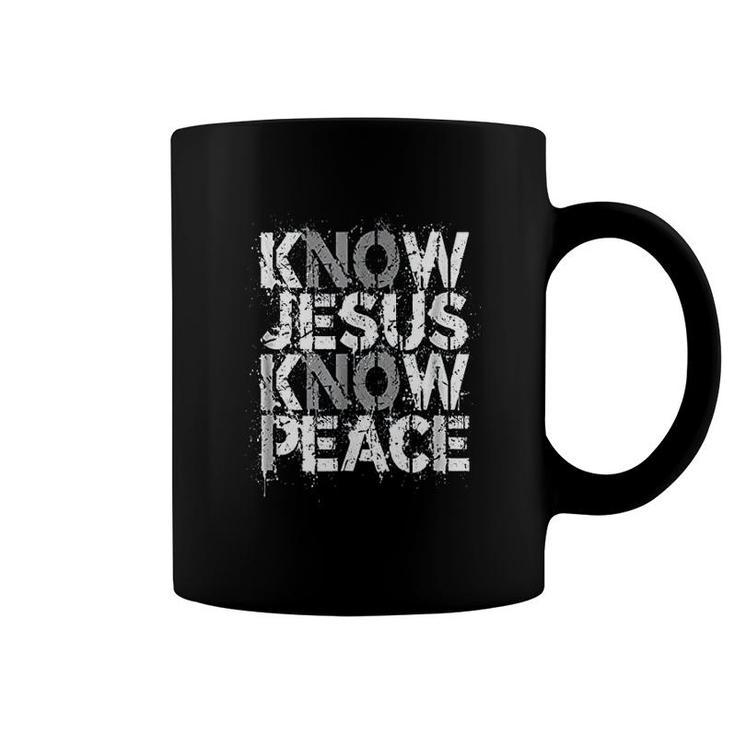 Christian  Know Jesus Know Peace No Jesus No Peace Coffee Mug