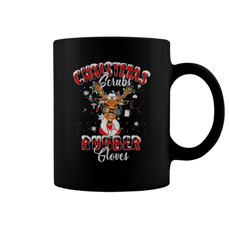 Christmas Reindeer Nurse Buffalo Plaid Nicu Rn Er Nurse Tee Coffee Mug