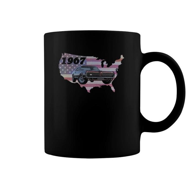 Classic 1960S American Muscle Car American Flag Coffee Mug