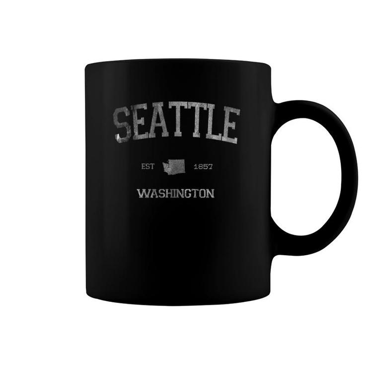 Classic Seattle Washington Wa State Vintage Sports Style Coffee Mug