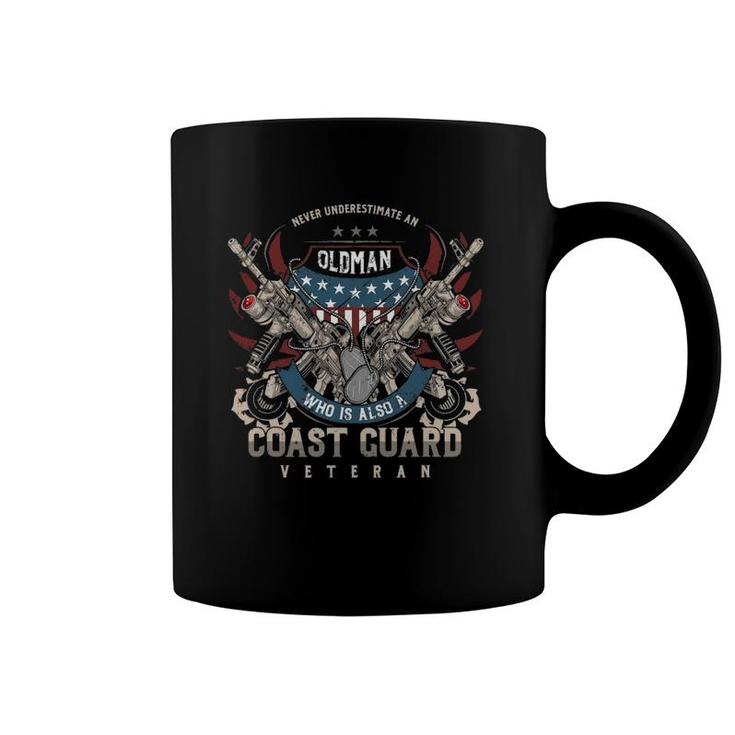 Coast Guard Veteran Never Underestimate Veteran's Day Coffee Mug