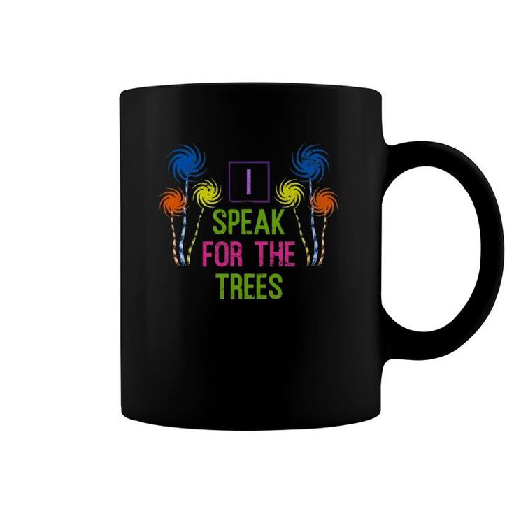 Colorful Earth Day Speak For The Trees Gift Coffee Mug