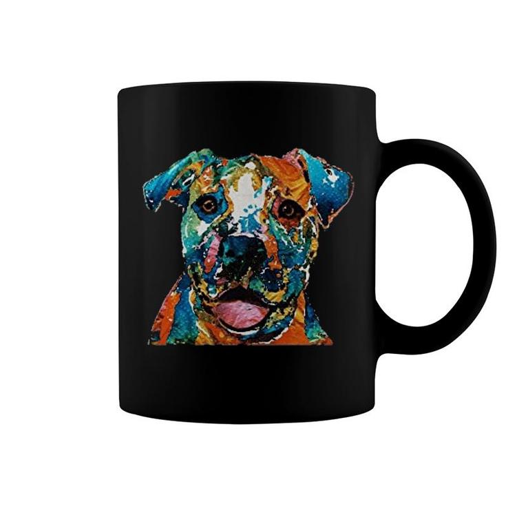 Colorful Pitbull Coffee Mug