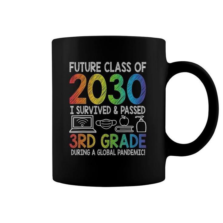Colourful Class Of 2030 3Rd Grade Last Day Of School Coffee Mug