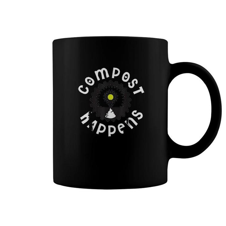 Compost Happens Funny Gardening Gardener Coffee Mug