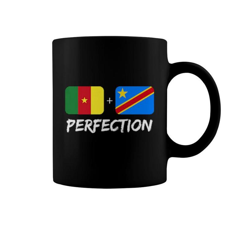 Congolese And Cameroonian Perfection Mix Dna Flag Heritage  Coffee Mug