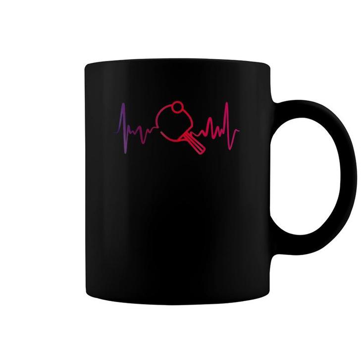 Cool Ping Pong  - Heartbeat Table Tennis Coffee Mug
