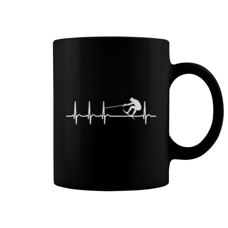 Cool Wakeboarder Wakeboarding Heart Sayings Quotes  Coffee Mug