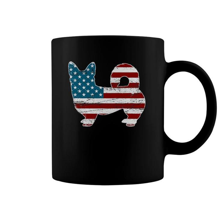 Corgi 4Th Of July Dog Lover Men American Flag Coffee Mug