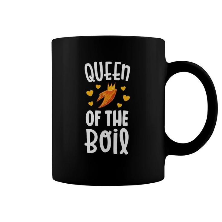 Crawfish Boil  Women Queen Of The Boil Mardi Gras Coffee Mug