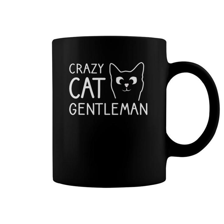 Crazy Cat Gentleman Funny Cat Dad Cat Guy Coffee Mug