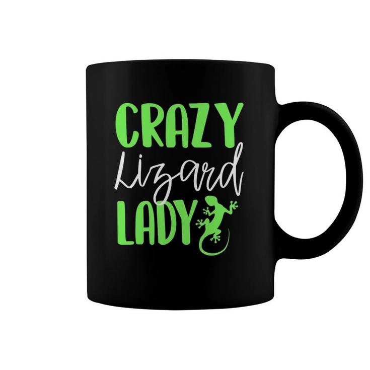 Crazy Lizard Lady Funny Owner Lover Reptile Cute Gift  Coffee Mug