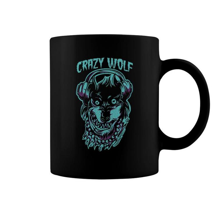 Crazy Wolf Coffee Mug