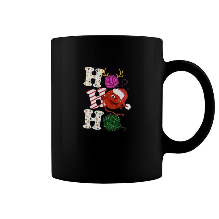 Crochet Ho Ho Ho Coffee Mug