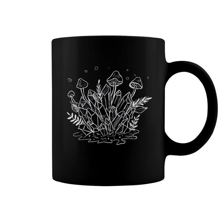 Crystals Plants Witchy Coffee Mug