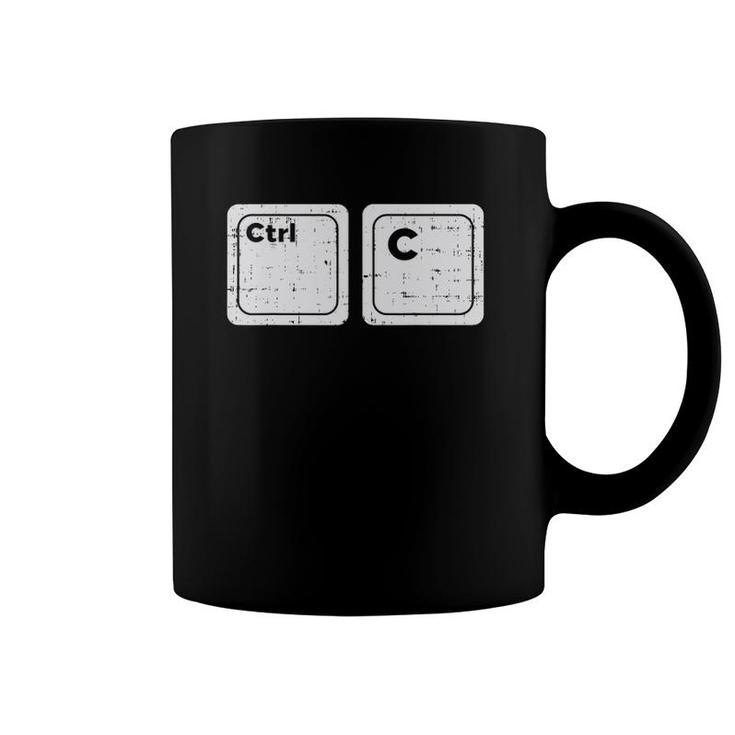 Ctrl C Funny Copy Matching Dad And Kid Son Daughter Men Gift Coffee Mug