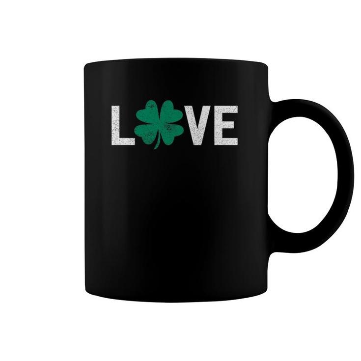 Cute Green Love St Patrick's Day Irish Coffee Mug