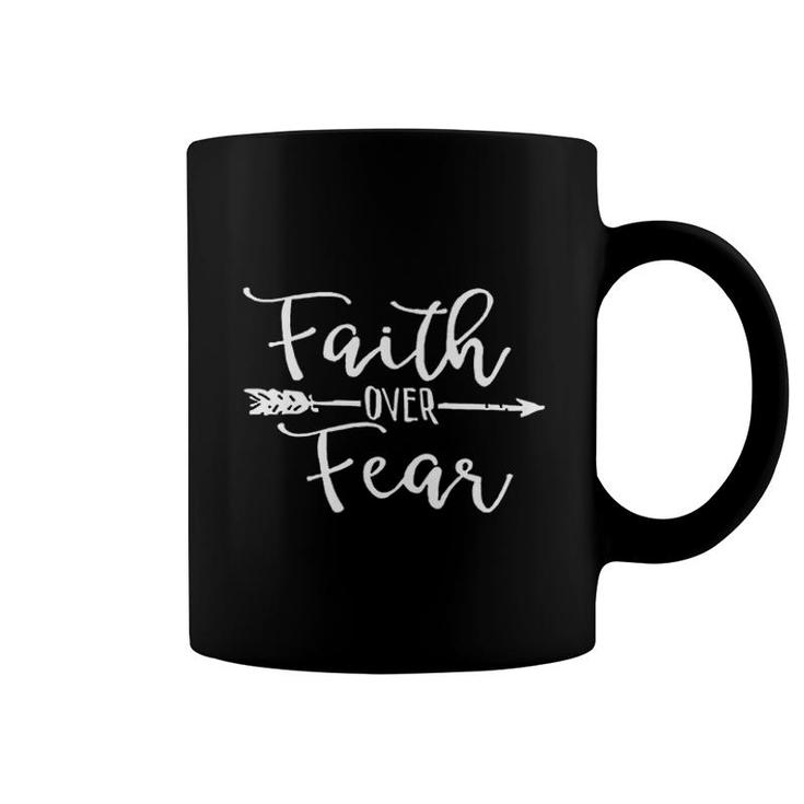 Cute Juniors Graphic Faith Over Fear Coffee Mug