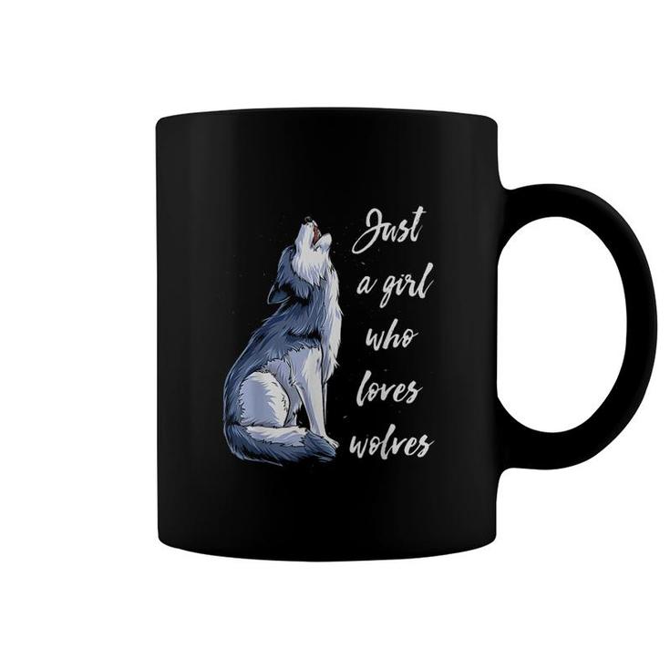 Cute Little Wolf Howling Coffee Mug