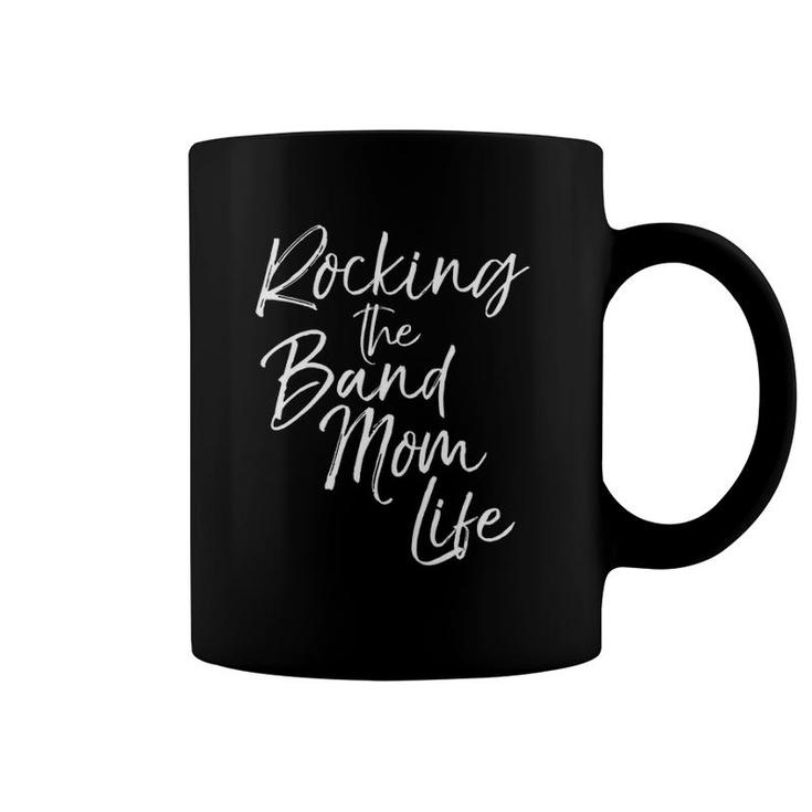 Cute Mother's Day Gift For Women Rocking The Band Mom Life Coffee Mug