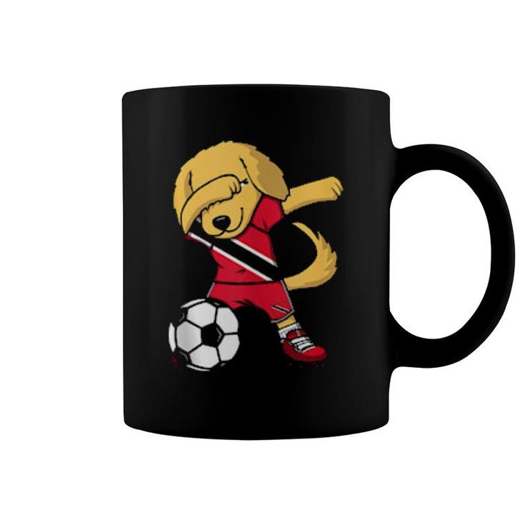 Dab Golden Retriever Trinidad And Tobago Soccer Fan Football  Coffee Mug