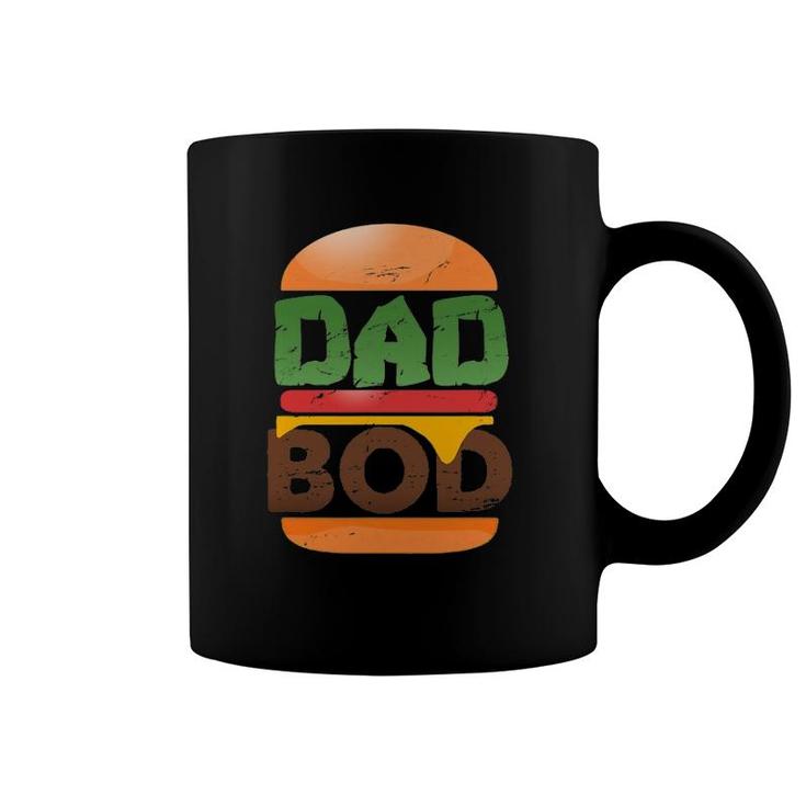 Dad Bod Cheeseburger Dad Body Hunk Father's Day Coffee Mug