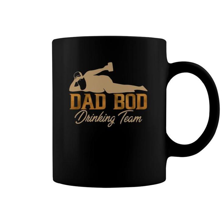 Dad Bod Drinking Team Father Beer Drinker Retro Vintage Coffee Mug
