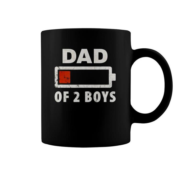 Dad Of 2 Boys Coffee Mug