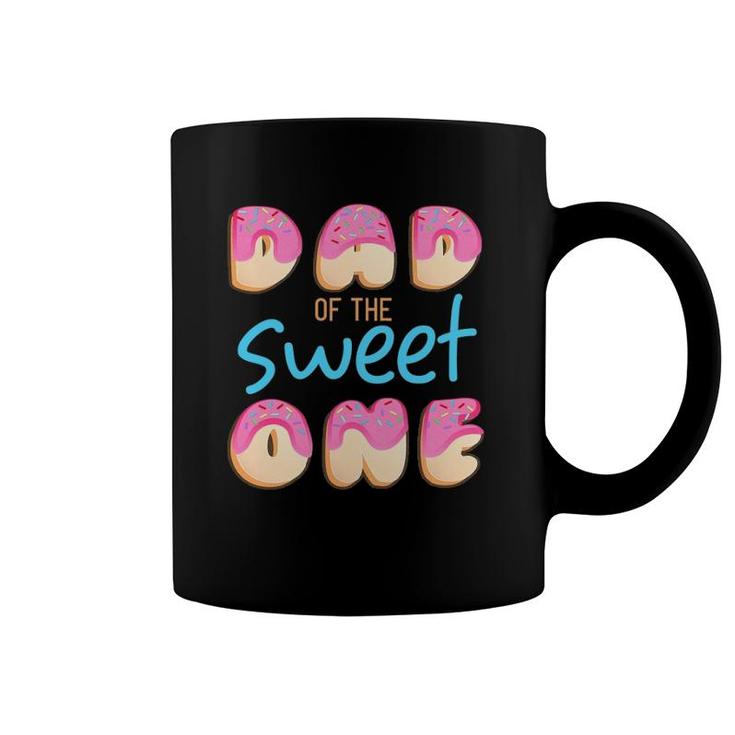 Dad Of Sweet One First Birthday Party Matching Family Donut Coffee Mug