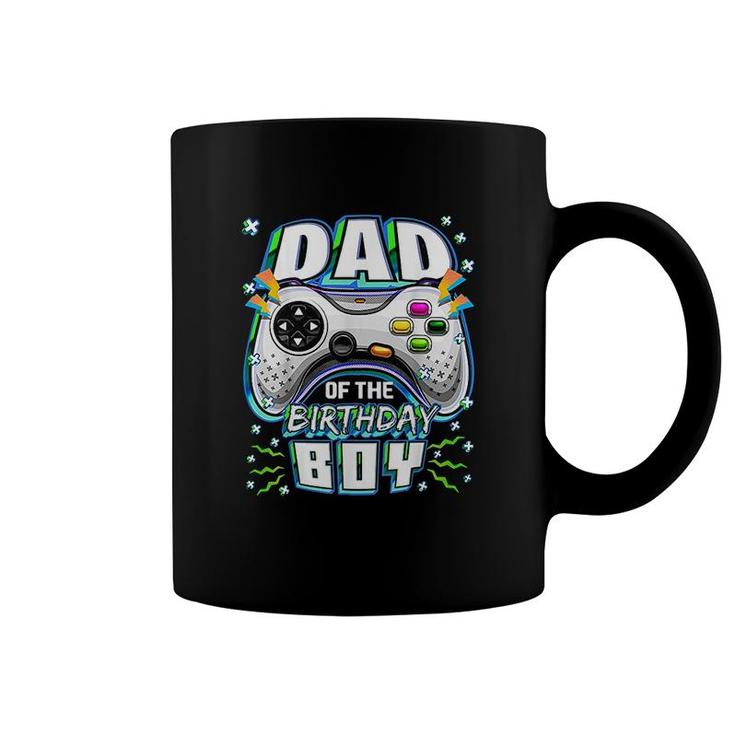 Dad Of The Birthday Boy Matching Video Gamer Birthday Party  Coffee Mug