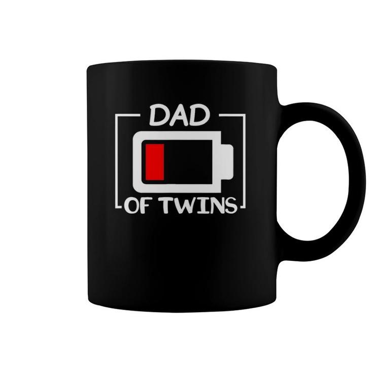 Dad Of Twins Low Battery Coffee Mug